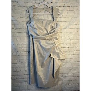 Women's Maggy London Side Gather Sleeveless Dress SZ 16. NWOT.